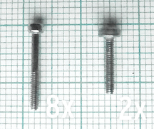 Set of 8+2 reed-plate-screws for model SKYDIVER