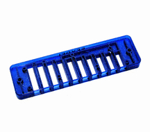 Comb Plastic Blues Session Steel translucent sparkling blue