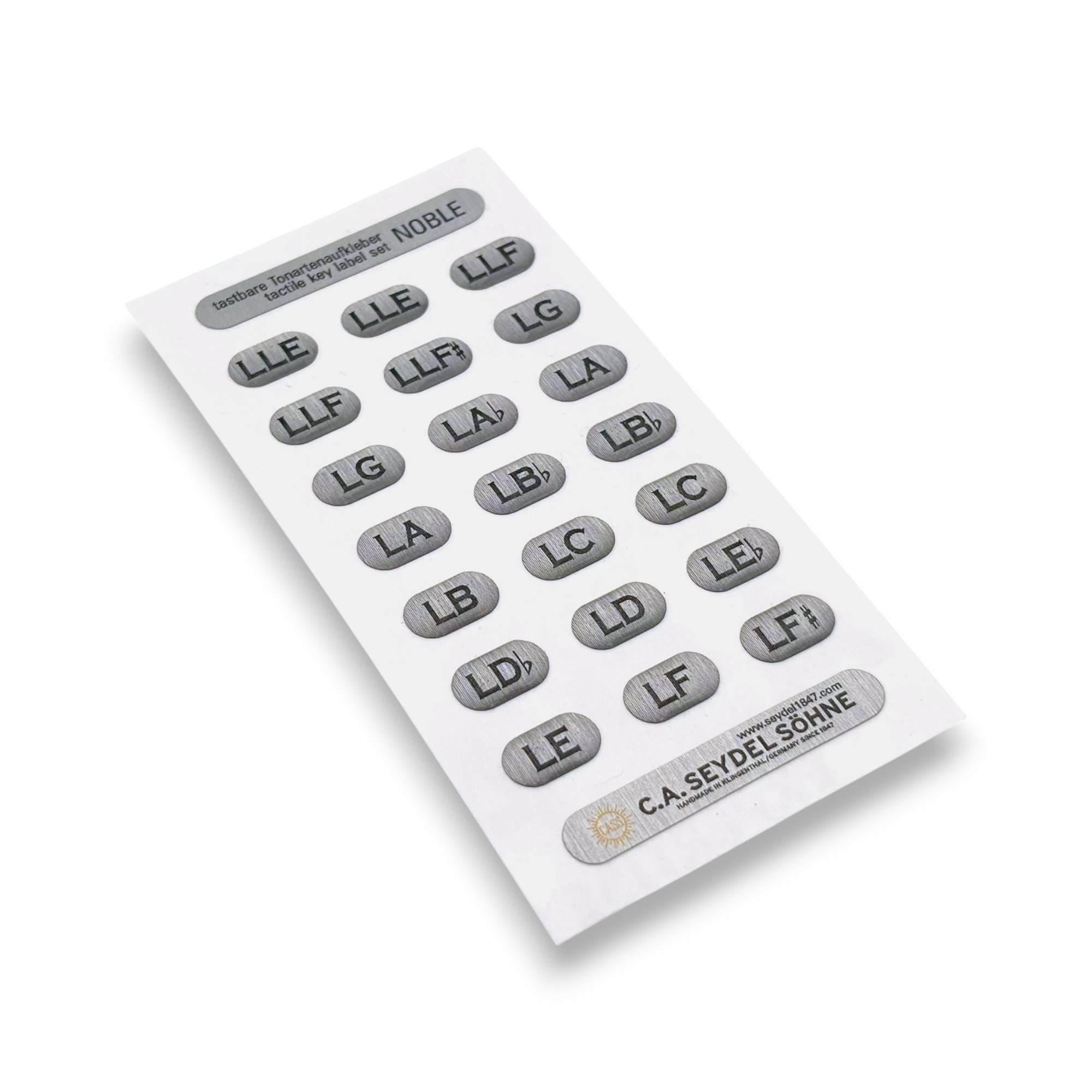 Tonarten Aufkleber Set Noble Low